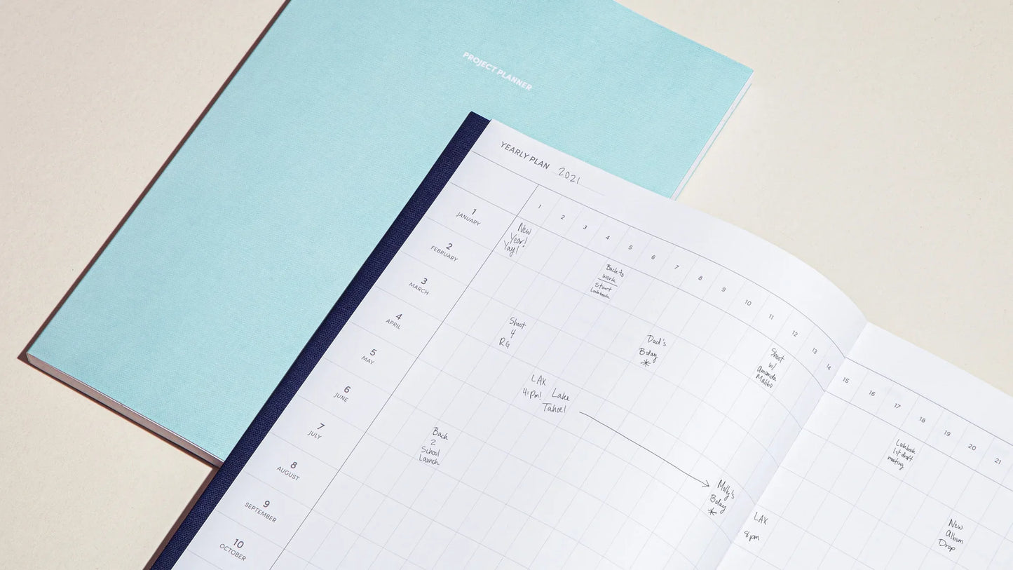 Project Planner in Light Blue