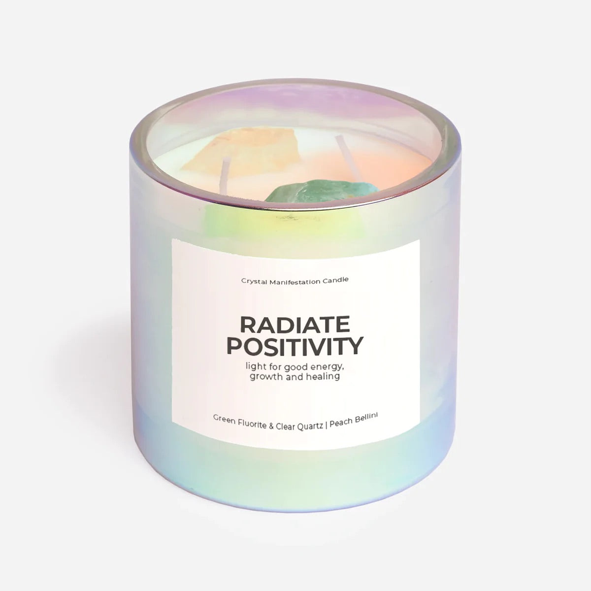 Radiate Positivity Crystal Manifestation Candle