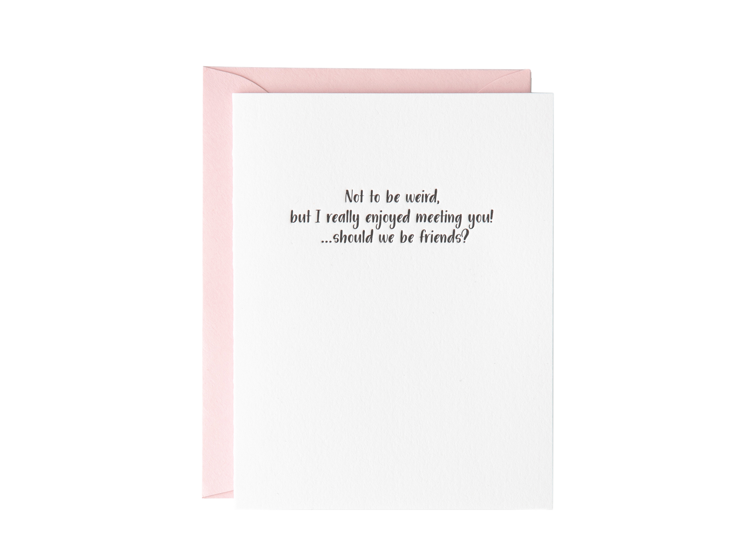 Should We Be Friends?