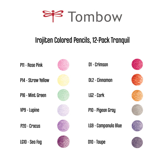 Irojiten Colored Pencil Set - Tranquil