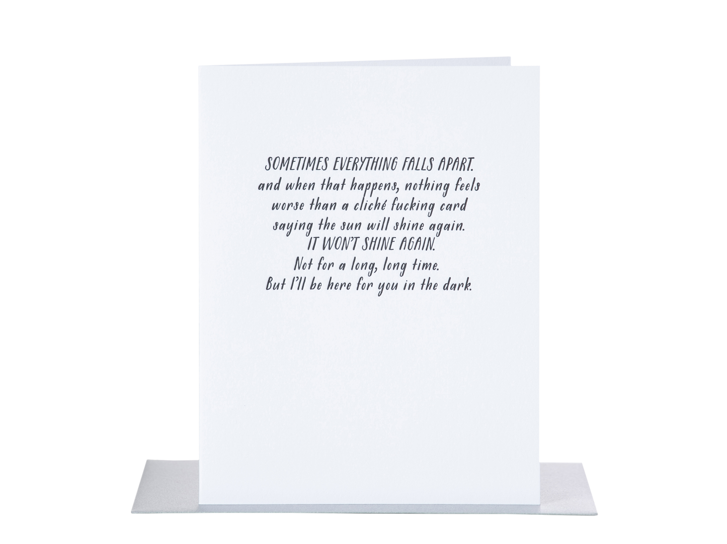 Sometimes Everything Falls Apart Card