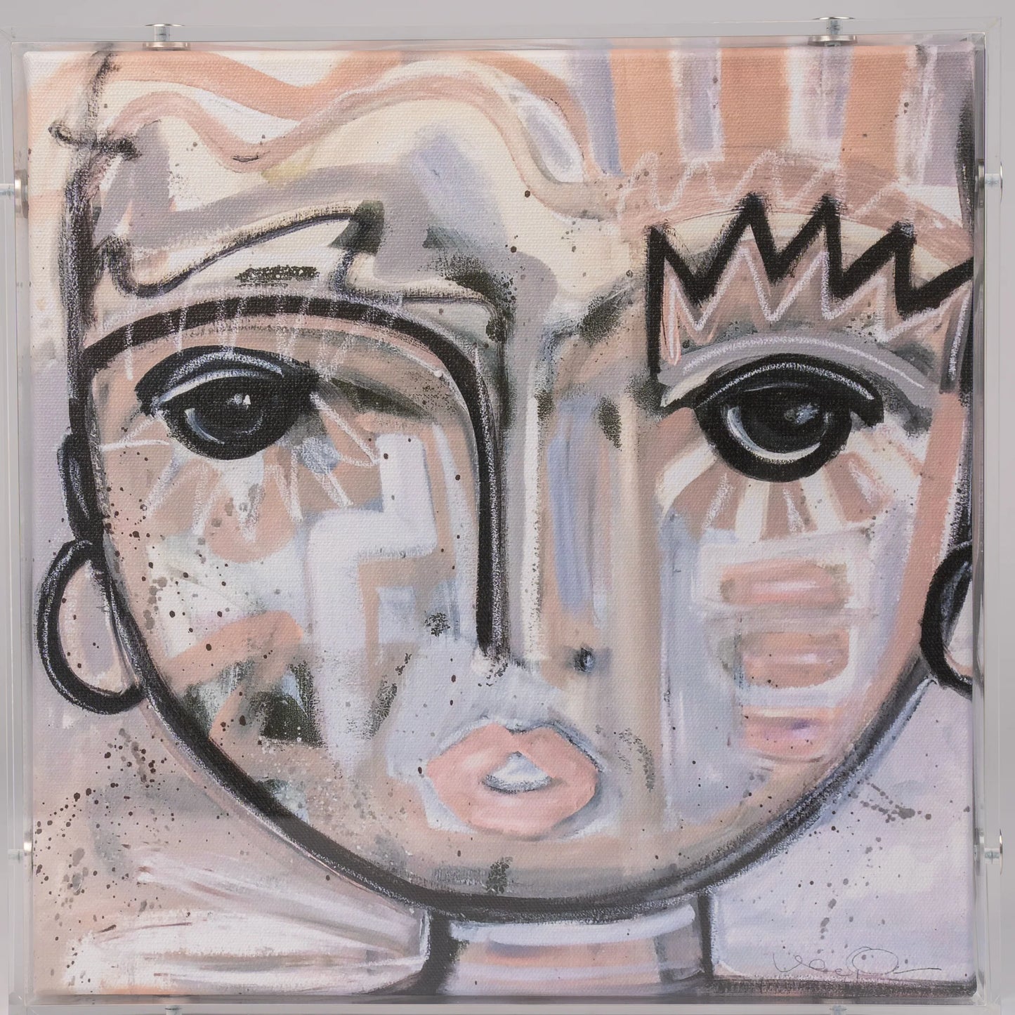 Dreaming - Canvas Giclee Print in Acrylic Frame