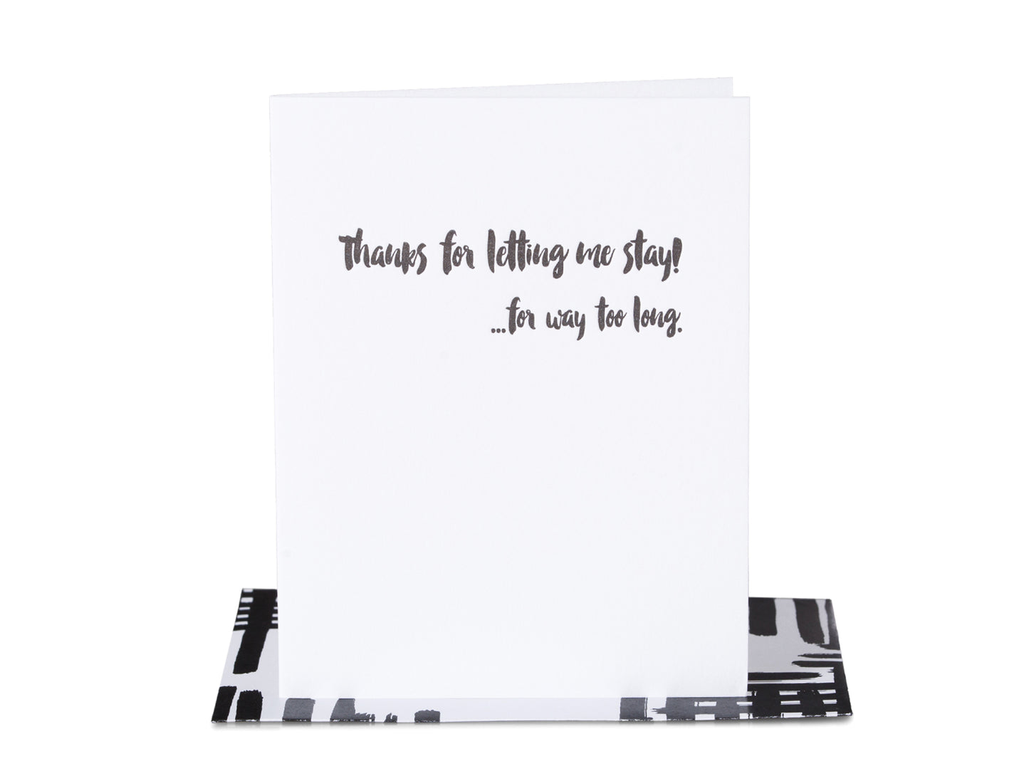 Thanks for letting me stay...for way too long.