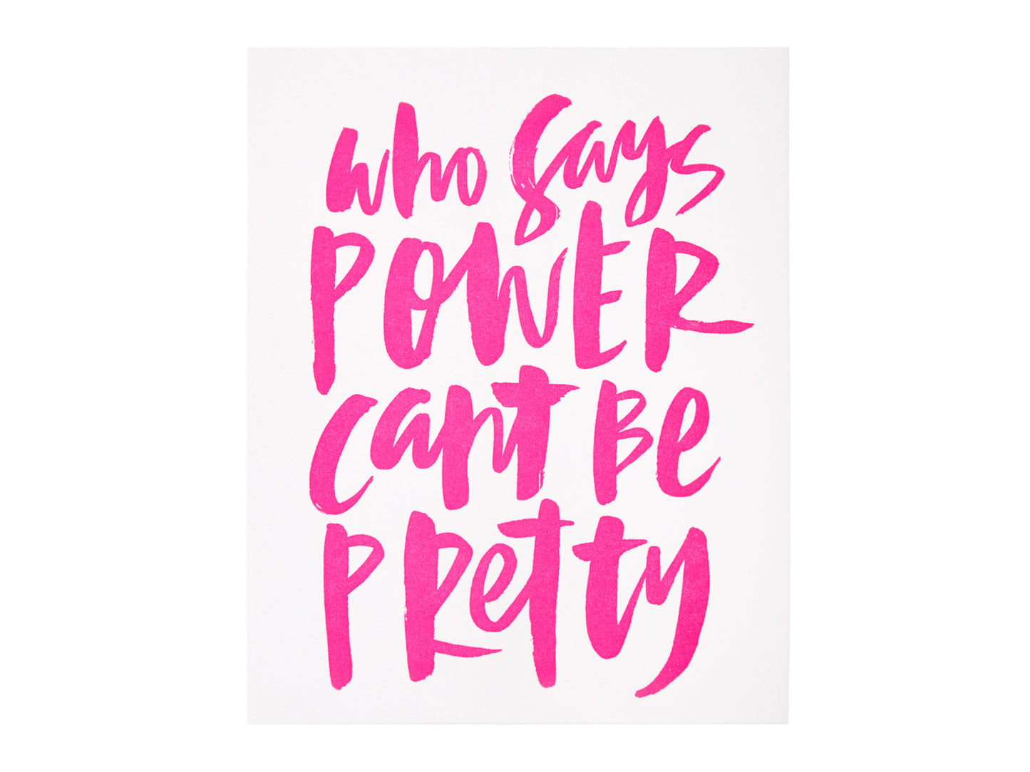Who Says Power Can't be Pretty
