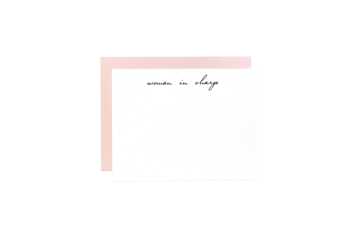 Letterpress Notecard Set: Woman in Charge