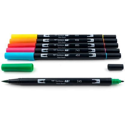 Dual Brush Pen Art Markers, Celebration, 6-Pack