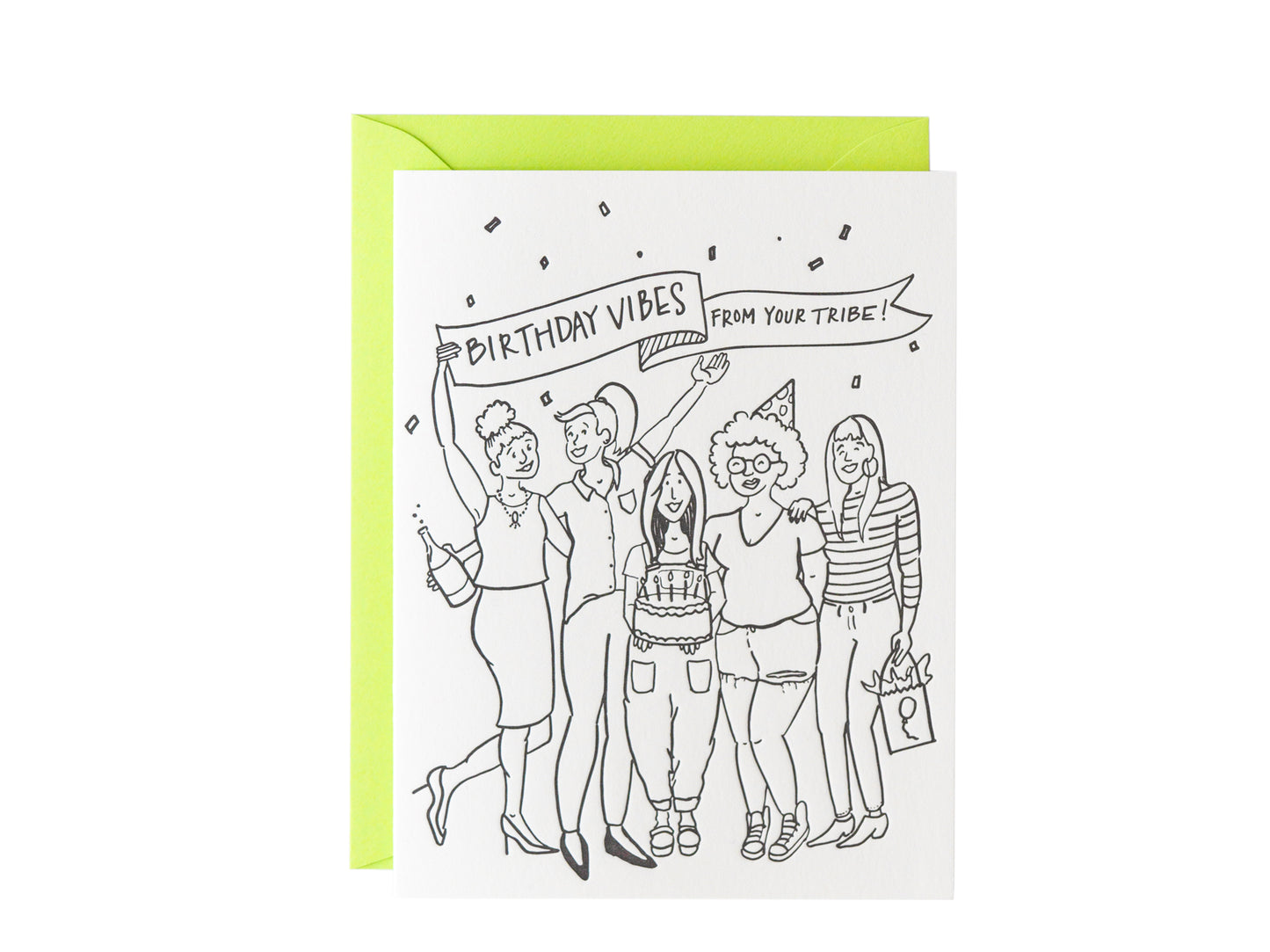 Birthday Tribe Vibes Card