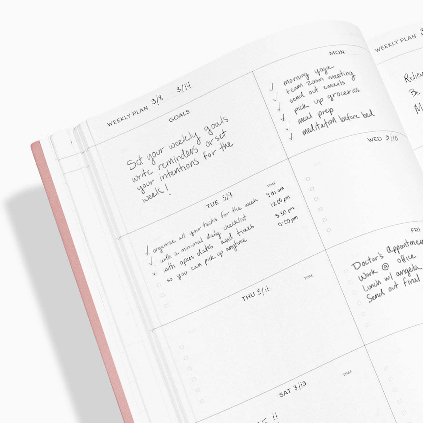 Project Planner in Light Blue