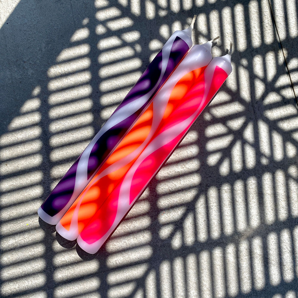Dip Dye Curves Candles