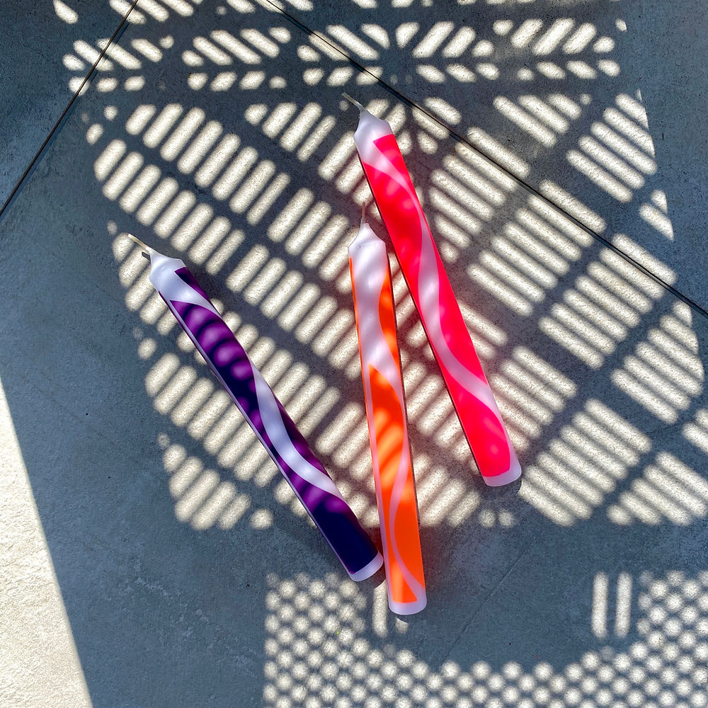 Dip Dye Curves Candles