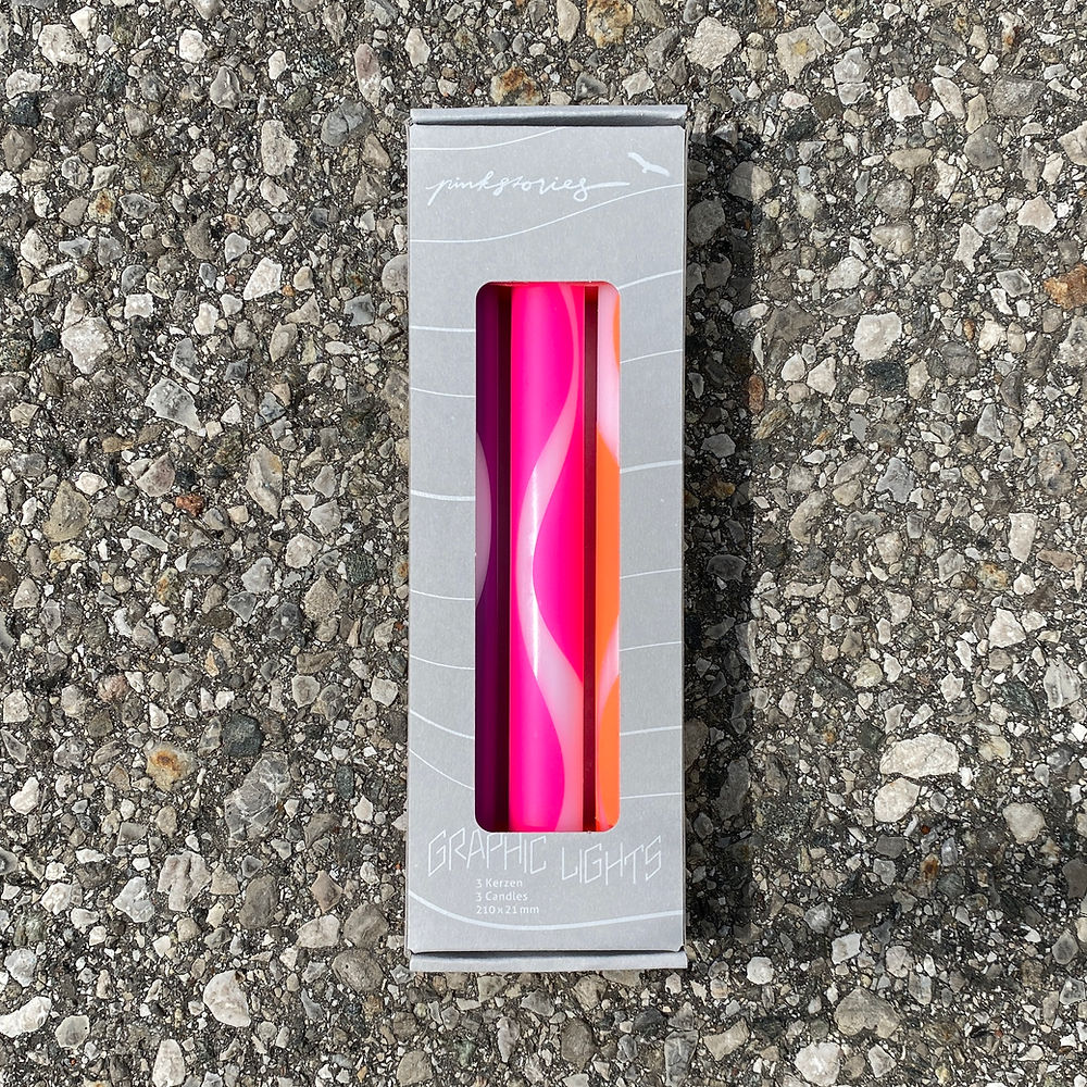 Dip Dye Curves Candles