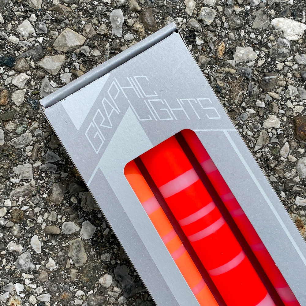 Dip Dye Neon Lines Candles