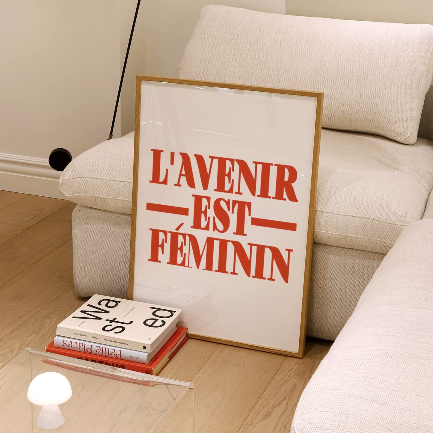 L'avenir Est Feminin Retro Giclée Art Print