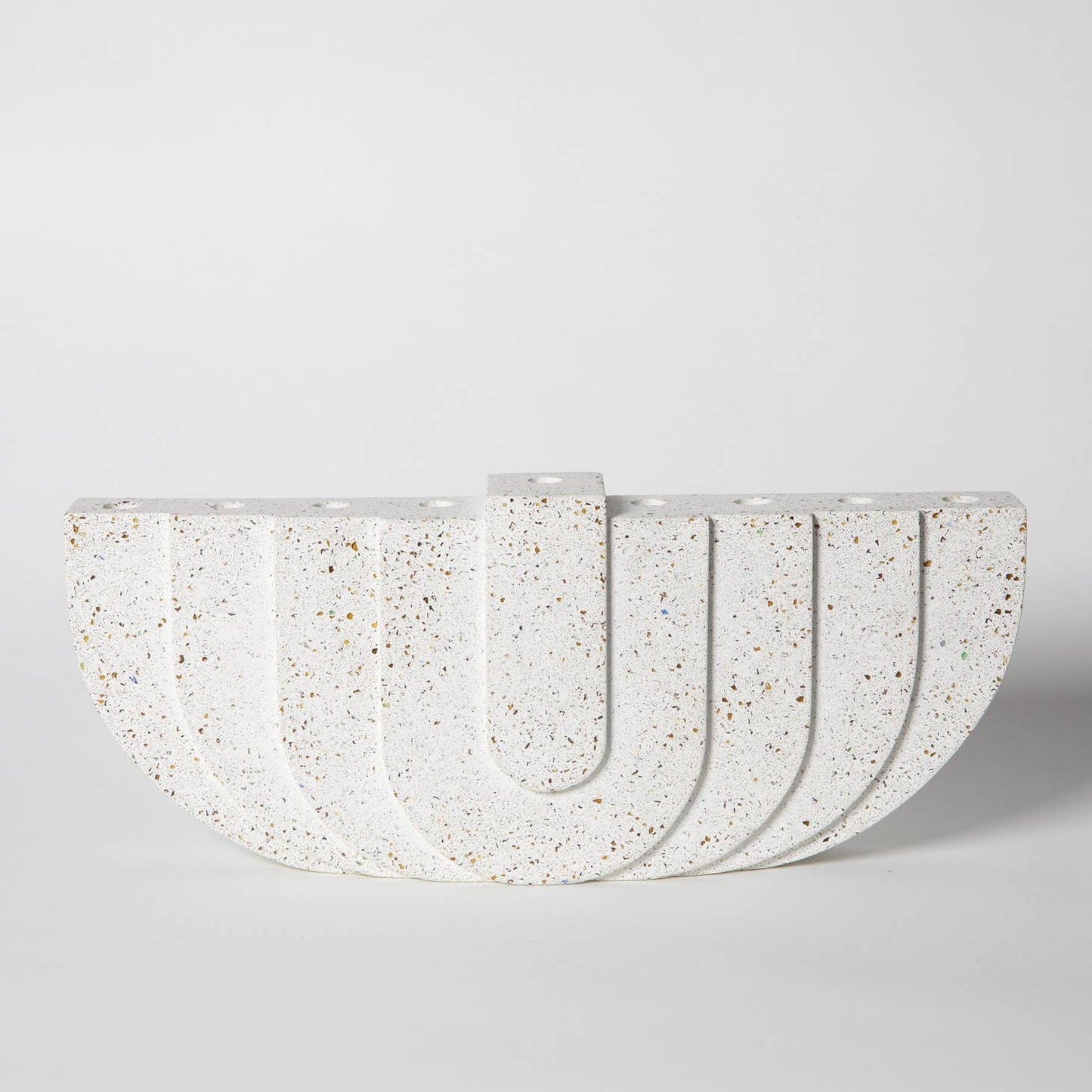 White Terrazzo Menorah