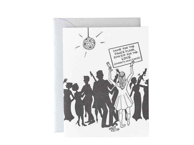 Dance Floor Wedding Card - PiPH by Paper Epiphanies