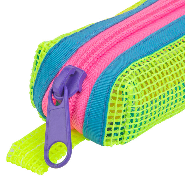 Bright Mesh Pencil Case