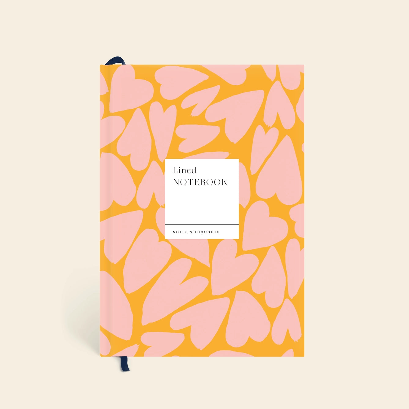 Full of Heart Lined Notebook - Orange & Peach