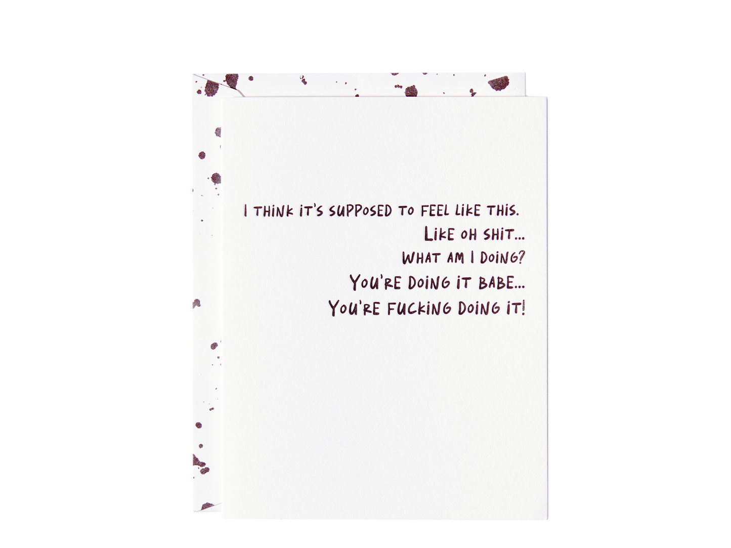 You're Fucking Doing It - Congrats Card - Bella Hall X Paper Epiphanies