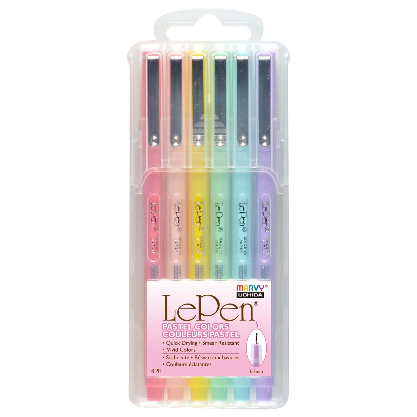 6 Piece Pastel Pen Set
