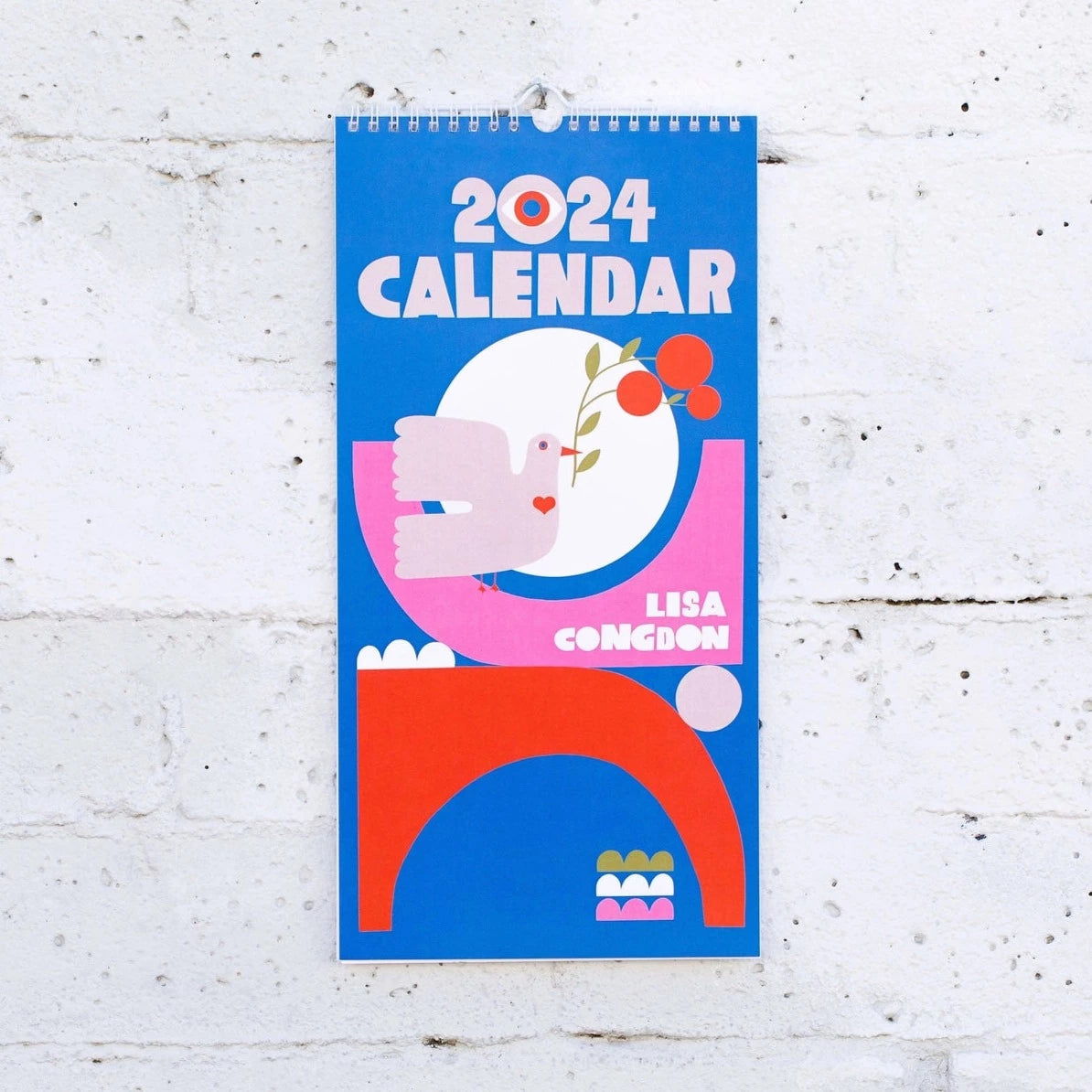 2024 Slim Wall Calendar By Lisa Congdon