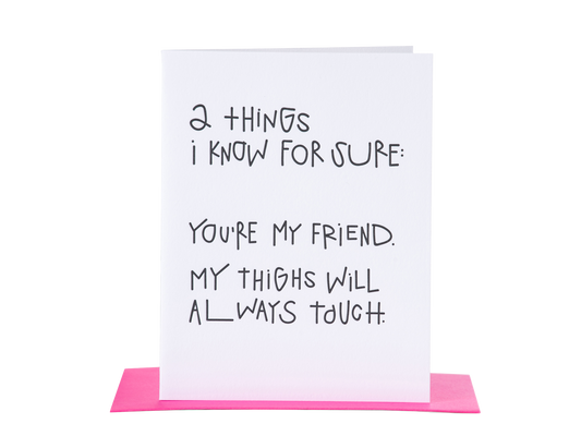 2 Things I Know for Sure Card - PiPH by Paper Epiphanies