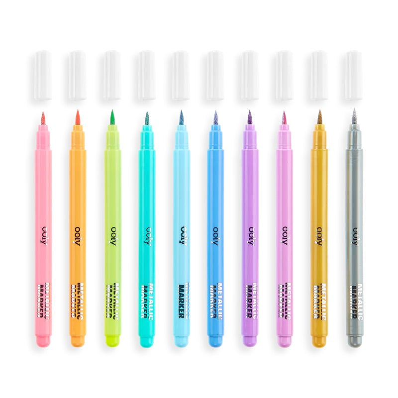 Color Lustre Metallic Brush Markers