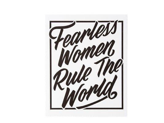 Fearless Women Letterpress Print