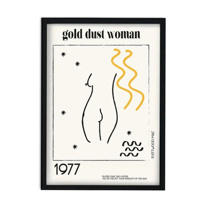 Gold Dust Woman - Retro Giclée Art Print
