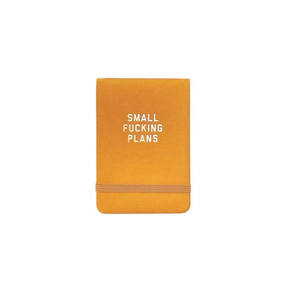 Small Fucking Plans Jotter - Multiple Colors
