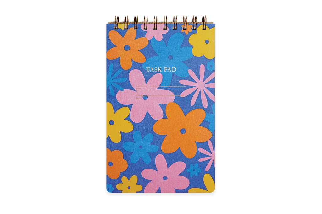 Groovy Floral Task Notepad