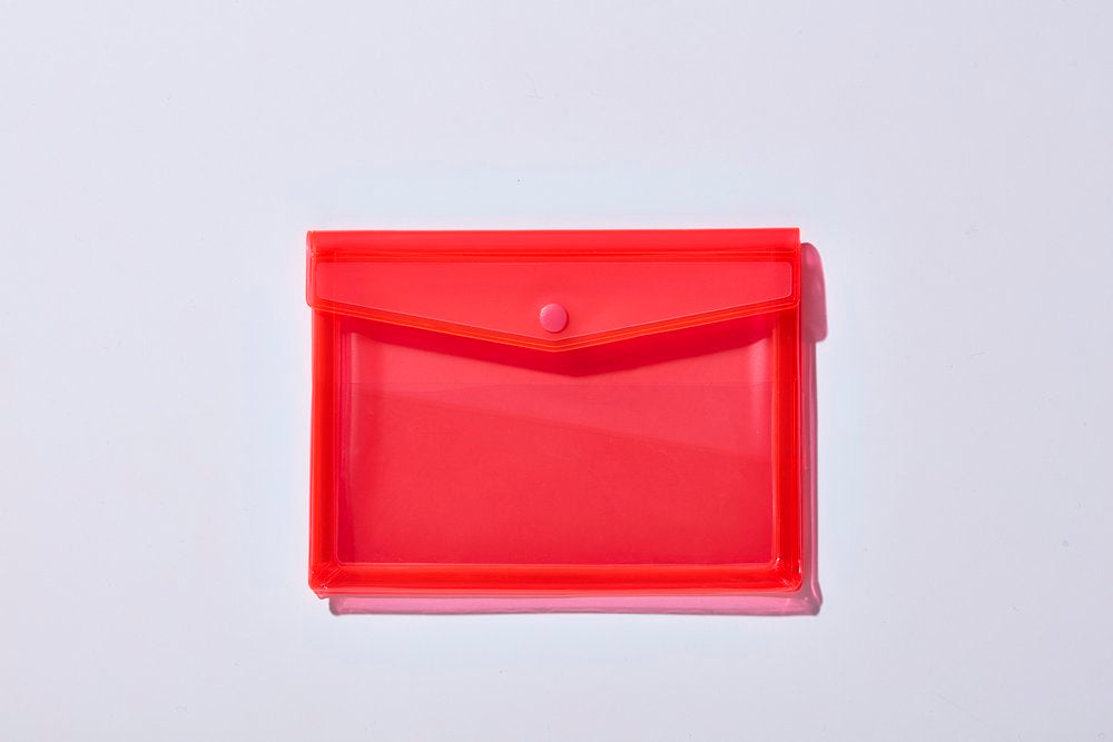 Small Neon Red Pouch