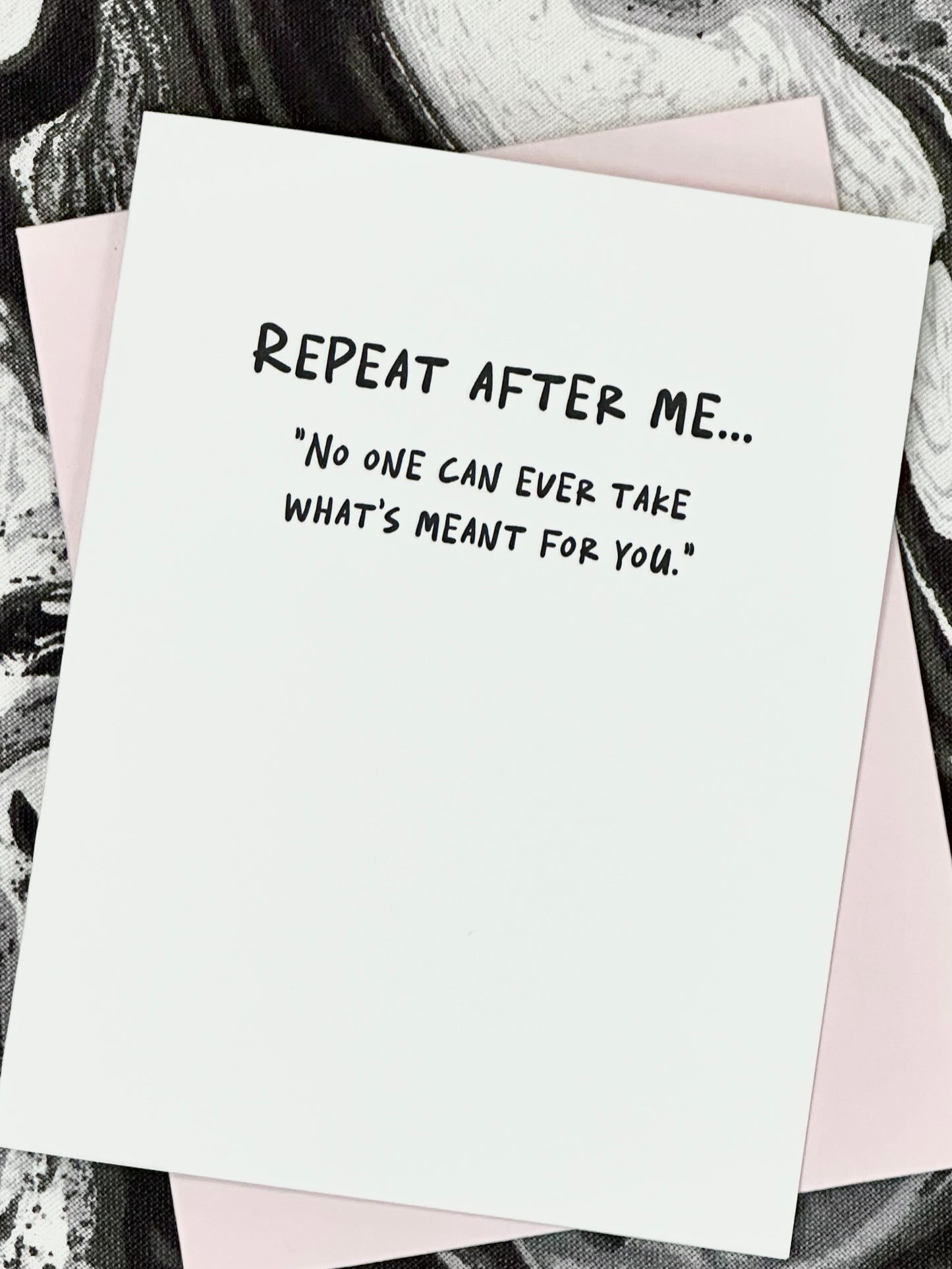 Repeat After Me Card - Bella Hall X Paper Epiphanies