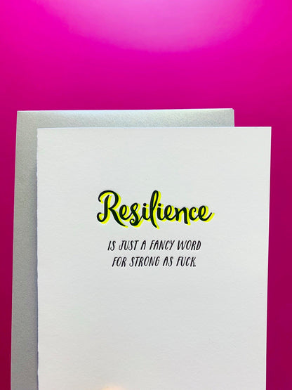 Resilience is Just a Fancy Word Card