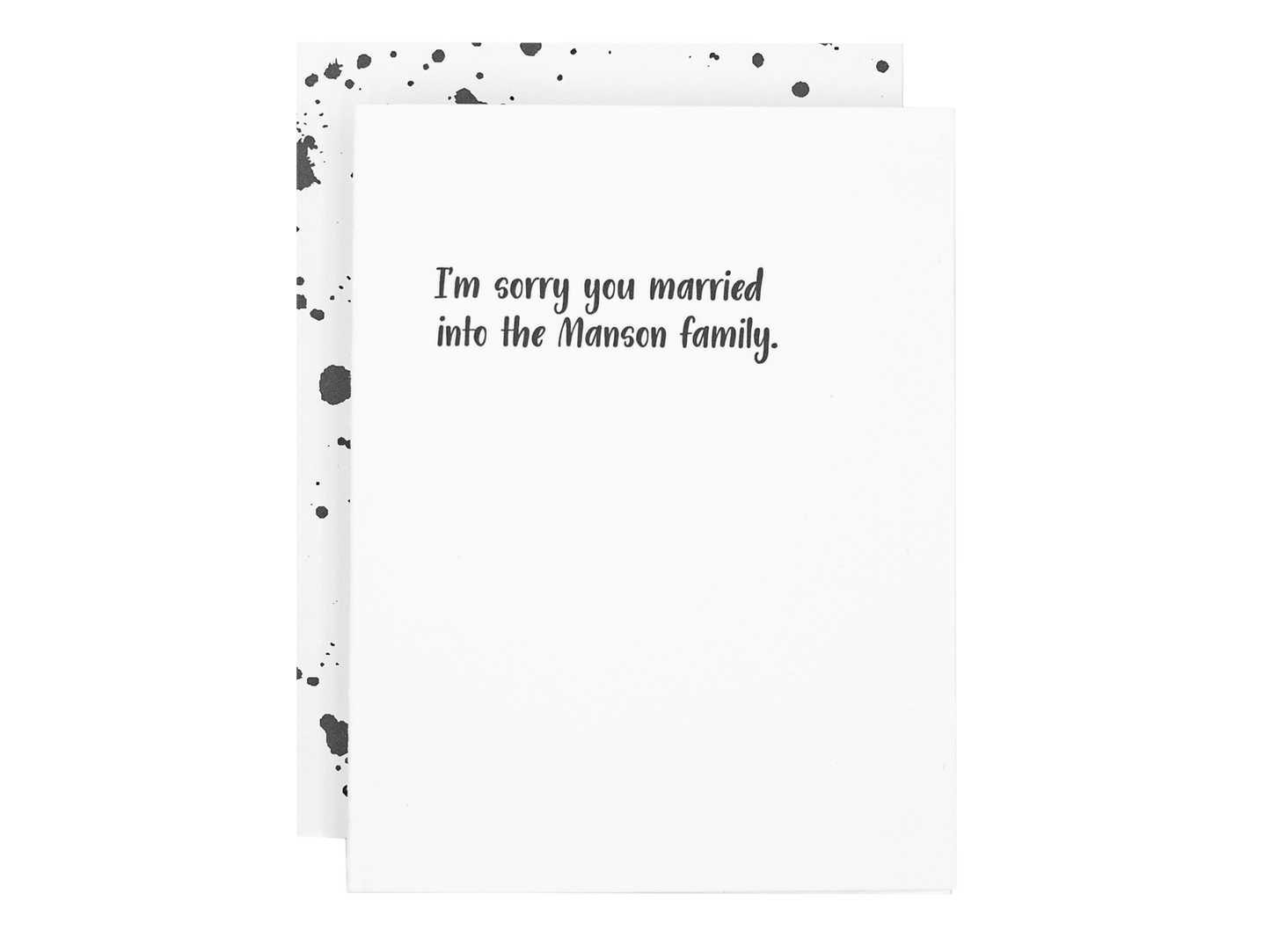 Married Manson Family Card