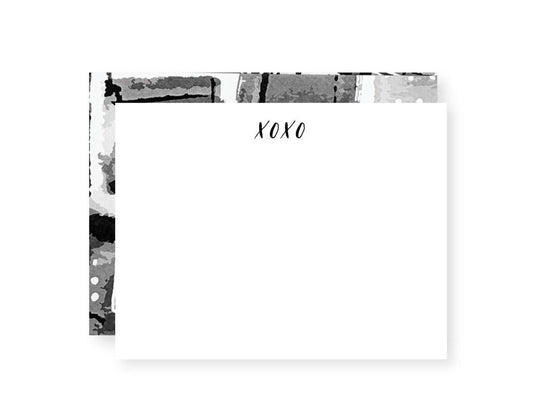 Letterpress Notecard Set: XOXO