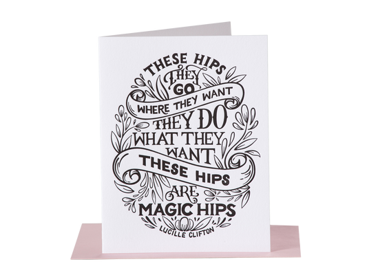 Magic Hips Lucille Clifton Card