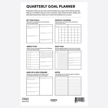Quarterly Goal Planner