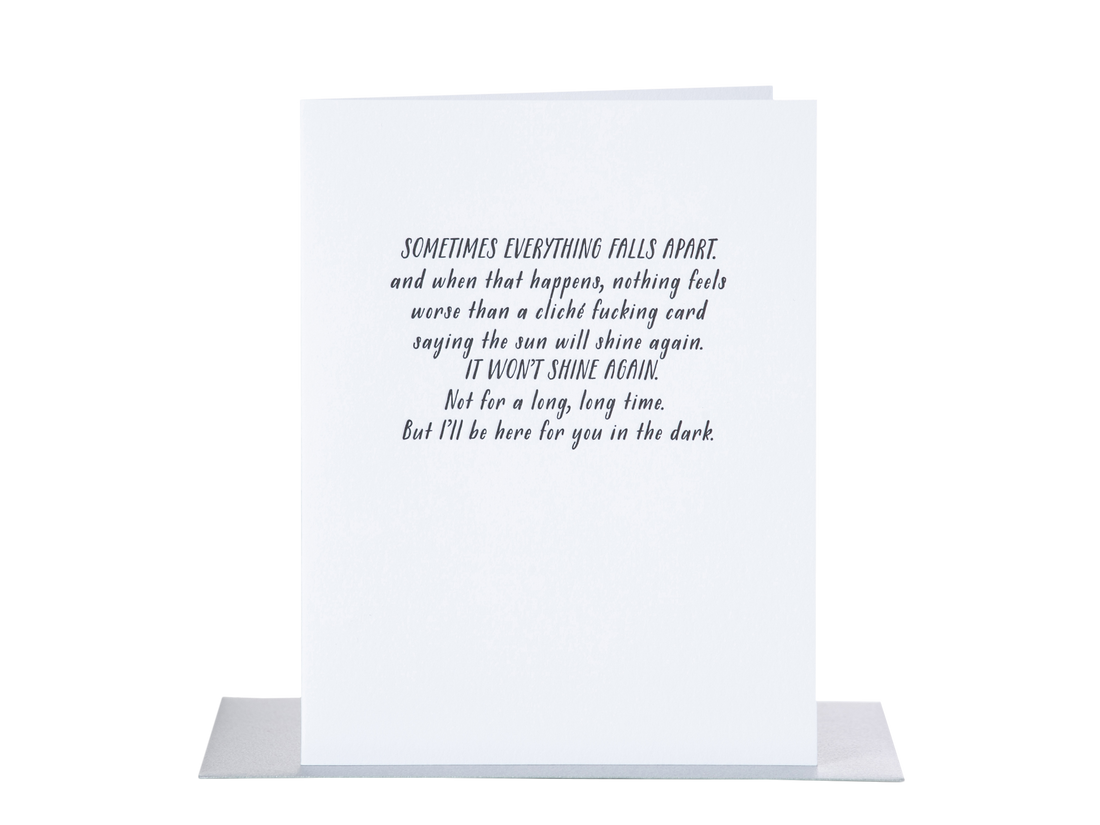 Sometimes Everything Falls Apart Card – PiPH by Paper Epiphanies