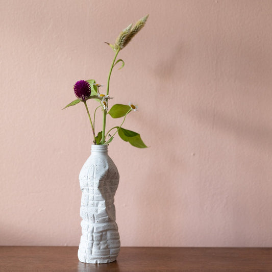 White Terrazzo Water Bottle Vase