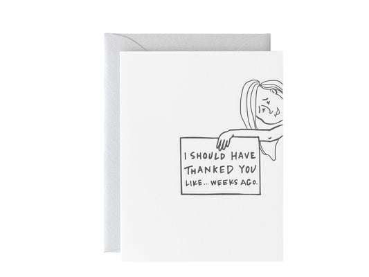 Weeks Ago Thank You Card - PiPH by Paper Epiphanies